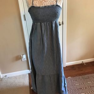 Jean maxi dress size XL